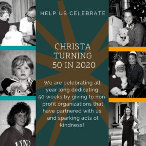 50 Weeks for Christa's 50th!